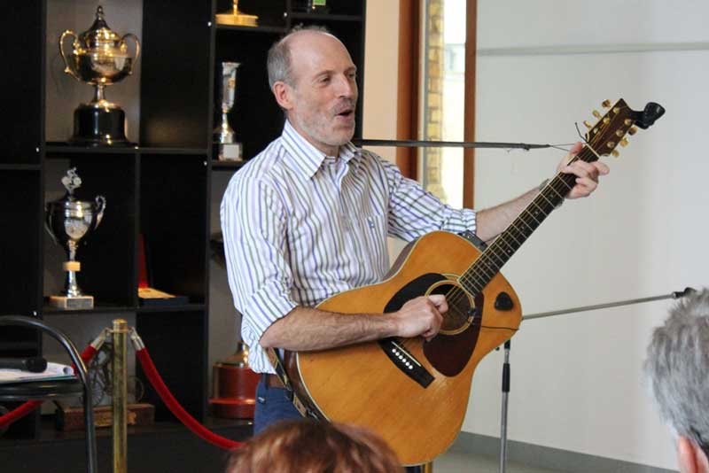 Tango van het wielerkontje, live in het Wiemu. Foto Bieke Cornillie