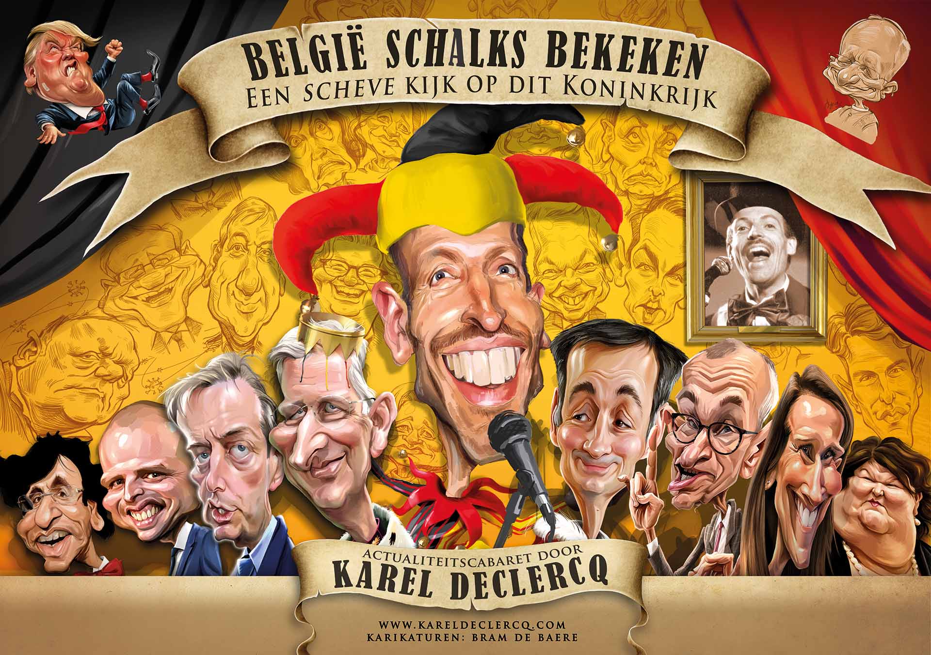 Affiche Belgie Scheef Bekeken, Coronacabaret