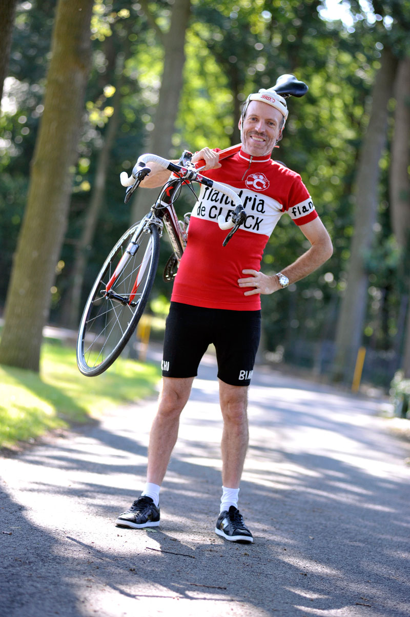 Karel Declercq met Fiets Sterren op de Koersvloer